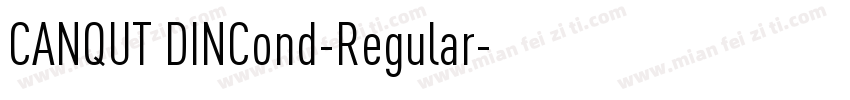 CANQUT DINCond-Regular字体转换